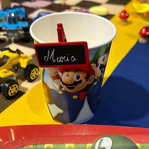 AMSCAN 8 Gobelets en Carton Super Mario 250 ML - Coloré - Taille Unique - Nail Gallerys