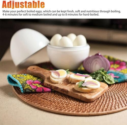 Cuiseur à œufs à la coque, cuiseur à œufs portable pour micro-ondes, 4 capacités, cuiseur à œufs rapide, cuiseur vapeur pour petit-déjeuner facile à la maison - Nail Gallerys
