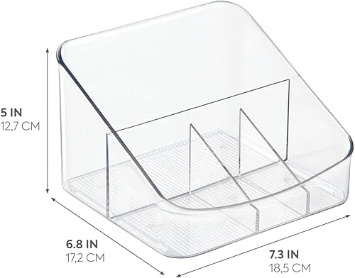 iDesign 59730Eu Linus Station de Café Plastique Transparent 17,75 X 16 X 13,25 cm - Nail Gallerys