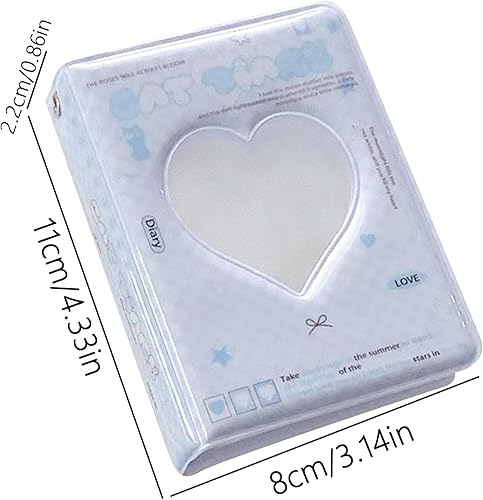 K-pop Photocard Binder - Idol Photo Card Album - Heart Hollow Binder - Heart Hollow Design Avec 40 Manches, Mini-album Résistant À L'eau Pour Les Photocards, Collectionner Un Livre Pour Les - Nail Gallerys