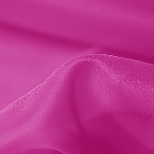 Yimihua Tissu Organza de Soie,Organza Tissu Tulle Transparent Parfait comme Tissu de décorations de Noël, Rouleau de Tulle Transparent décorations de Mariage ou de fête, 140 cm de Large (Color:23#) - Nail Gallerys