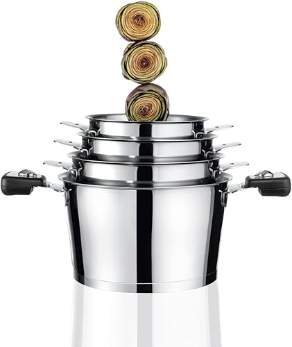 Cuisinox Asana - Poignée amovible bakélite & inox - Nail Gallerys