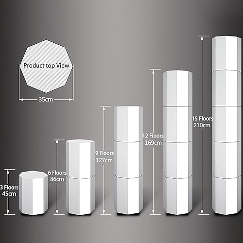 Étagère à chaussures rotative – Armoire de rangement autonome fermée avec un design simple, style octogonal rond, finition dorée, pour organiser les chaussures - Nail Gallerys