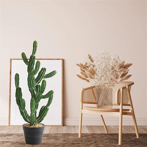 Zstar Plante Artificielle de Cactus - 80 cm - Grande Plante Artificielle en Pot - Décoration pour la Maison, Le Jardin, Le Bureau, la Pendaison de crémaillère - Nail Gallerys