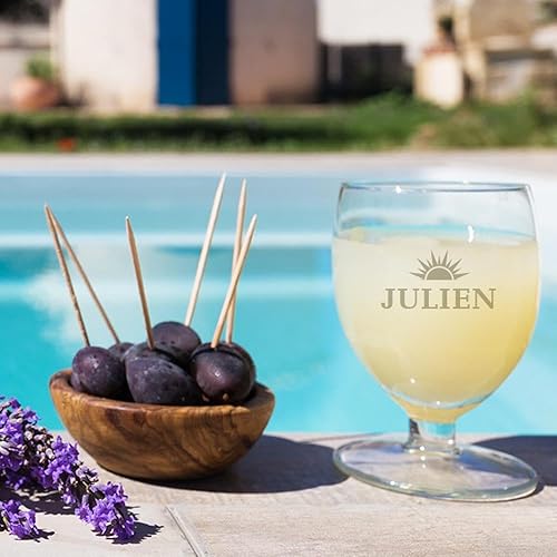 CADEAUX.COM - Verre Pastis Personnalisé avec un Message - Verre à Ballon 16cl - Idée Cadeau Homme - Cadeau Homme Original - Cadeau Personnalisable Anniversaire - Fête des Pères - Cadeau Noel - Nail Gallerys