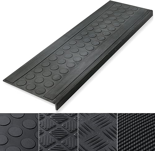 CASA Pura Marchette pour escalier, antidérapant, 100% imperméable, adhérence maximale, en Caoutchouc 25 x 75cm Coin - Nail Gallerys