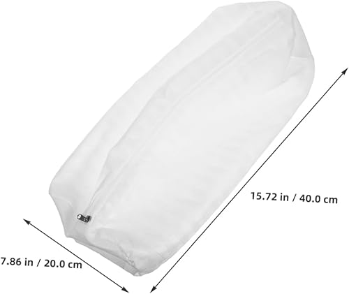 TOYANDONA Taie d'oreiller Longue Couvre-oreillers à Cylindre Doux taie d'oreiller de Cou Couvre-oreillers de Cylindre Protecteur Housses de Coussin Rondes Mélangé Blanche - Nail Gallerys