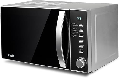 H.Koenig Micro-Ondes Four Grill 2 en 1 VIO9, 25L, Plateau tournant 27cm, 10 modes de cuisson jusqu’à 1000W, Décongélation, Cuisson combinée, écran LCD [Classe énergétique A+] - Nail Gallerys