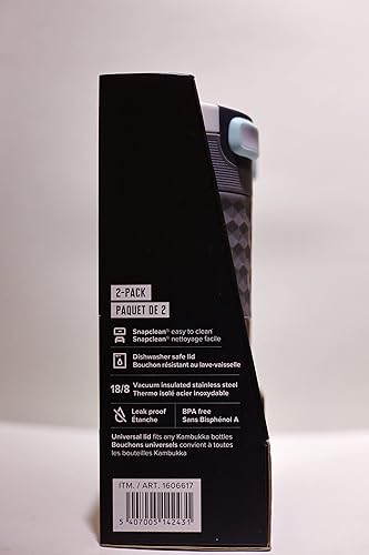 Kambukka Etna Lot de 2 tasses à café et thé | 2 tasses de voyage de 500 ml | Couvercle 3 en 1 avec technologie Snapclean | Argent et turquoise - Nail Gallerys