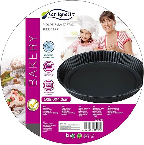 San Ignacio Bakery - Plaques à Pizza Acier Inoxydable Noir 33x0.9 cm - Nail Gallerys