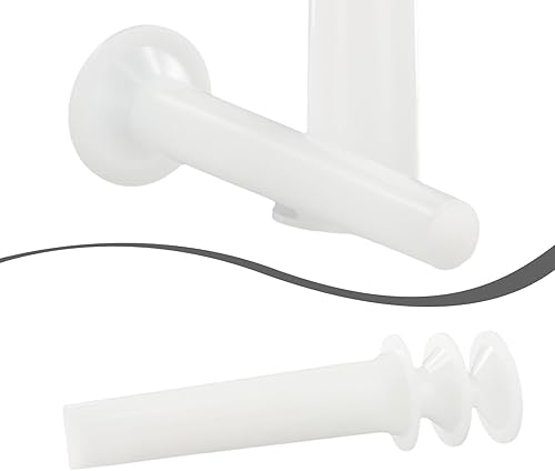 Lot de 3 tubes de remplissage de saucisses pour hachoir à viande, 18 cm de long avec 1 cm/2 cm/3 cm de diamètre, plastique blanc, convient pour saucisses de petit-déjeuner, saucisses italiennes - Nail Gallerys