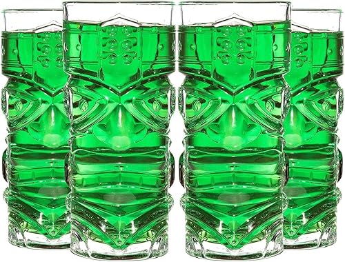 MIXOLOGY Lot de 4 Verres Tiki - Nail Gallerys