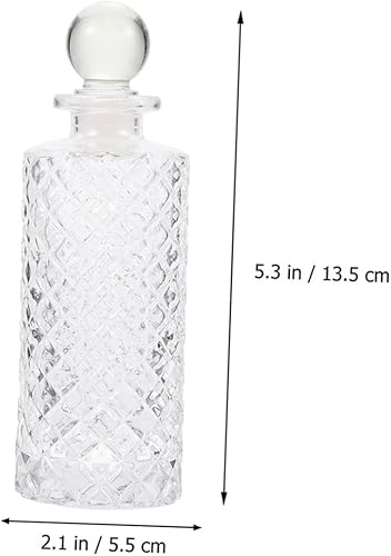 iplusmile 2Pièces Bouteilles Verre Transparent pour Aromathérapie Récipients de Décoration pour Maison Bureau Parfait pour Diffuseurs - Nail Gallerys