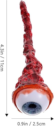 Warmhm 2 Pièces Arraché Globe Oculaire Faux Globes Oculaires Réalistes Accessoires De Globe Oculaire Horreur Oeil Injecté De Sang Accessoires d'halloween pour La Fête d'horreur Halloween - Nail Gallerys