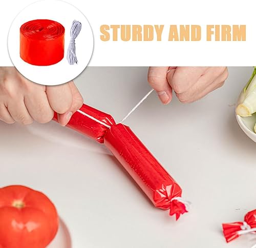 ABOOFAN 1 Jeu boyaux Saucisse à hot-dog Saucisse de veau Casing pour saucisses enveloppe de saucisse en plastique non comestible boyau de en plastique sûr accessoire de saucisse rouge - Nail Gallerys