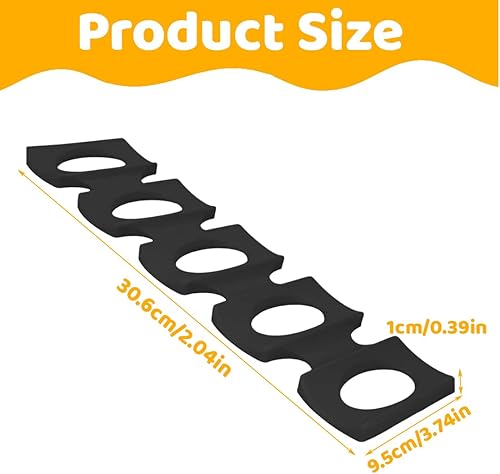 NHQZ Porte-Bouteille de Vin pour Réfrigérateur et Cuisine, Rangement Empilable en Plastique, Support jusqu'à 5+ Bouteilles, Organisateur Frigo, Étagère à Vin Pratique - Nail Gallerys