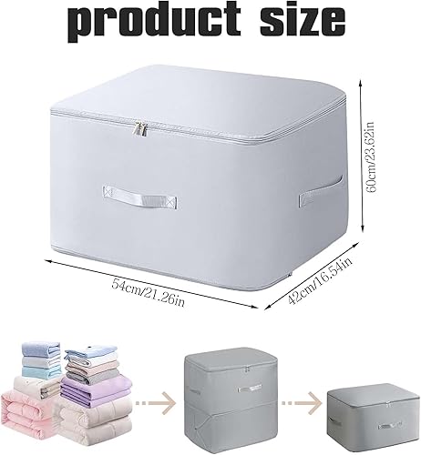 SHUOHONG Sac Compression Voyage, 54x42x60 CM Organisateur Auto Compression avec Poignée Renforcée, Sac Rangement Vetement Pliables, Sac Rangement Couette pour Literie Couvertures Jouets (Rose) - Nail Gallerys