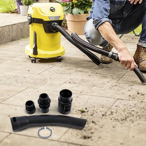 Lot de 4 raccords de tuyau d'aspirateur - Accessoires pour aspirateurs Karcher WD1 WD2 WD3 WD4 WD5 WD6 - Poignée ergonomique - Nail Gallerys