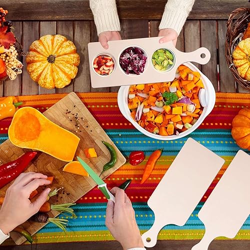 Aisuoka Mini Planche à Découper en Bois Mini Planches à Charcuterie Paddle Blank Petite Planche à Découper avec Poignée - Nail Gallerys
