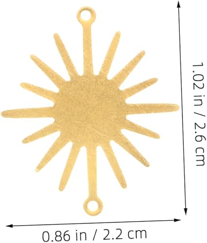 Angoily 40pièces Pendentifs Soleil Unique Pour Bijoux Charms Connecteurs Pour Colliers Bracelets Et Boucles Oreilles Accessoires Diy Élégants Et Créatifs - Nail Gallerys