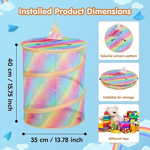 HONTIUS Rangement Peluche Chambre Enfant, 187L Fer Boite Rangement Enfant avec étiquette de Nom de Bricolage élastique, Range Peluche pour Chambre d'enfant, Salle de Jeux, Salon - Nail Gallerys