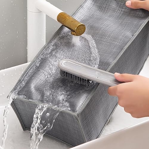 WPKD BLUEIY Organisateur de tiroir à vêtements, boîte de rangement multifonction pour sous-vêtements, pantalons, pour placard, chambre à coucher, design à 6 compartiments, tissu, 32 x 32 x 10 cm - Nail Gallerys