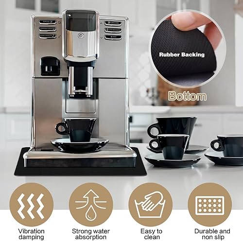 Udbrud Tapis de Machine à Café, Tapis de Séchage Vaisselle Super Absorbant Tapis Antidérapant pour Bar à Café Antidérapant et étanche Tapis de Déversement avec 2 Dessous de Verrespecification - Nail Gallerys