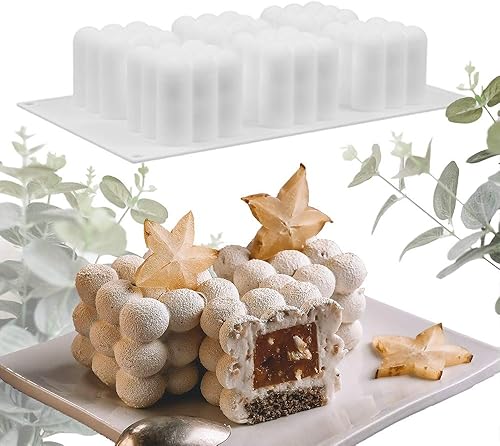 Holzsammlung 6 Cavités Moules en Forme de Fleur Rose en Silicone Moule à Gâteaux en Silicone Moules à Bougies Moule à Pâtisserie Moule à Savon pour la savon, pudding, Gâteaux, Chocolats - Nail Gallerys