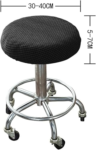 BESPORTBLE Housse de tabouret ronde extensible,Housse de de chaise,Housse de chaise lavable,Chaise de bureau,Chaise de bar,Housse de coussin pour chaise pivotante,Tabouret de bistrot - Nail Gallerys