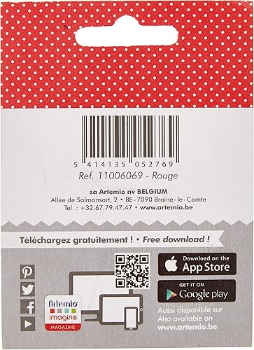 Artemio 120 Mini Attaches parisiennes, Rouge - Nail Gallerys