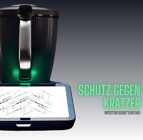 Lot de 2 films de protection d'écran pour Thermomix TM7 - Durable - Résistant aux rayures - Sans bulles - 2 x transparent - Nail Gallerys