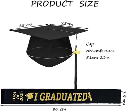 Glamifyr Chapeau Diplome 2024 Toque Diplome Universitaire Diplome, Chapeau d'étudiant Bachelor Réglable Toge diplome Ceintures,Graduation Pour Fête de Remise des Diplômes Cadeau - Nail Gallerys