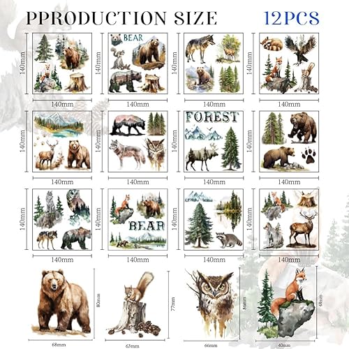 GOMAKERER 12 feuille de Transferts Autocollants Autocollants Imperméables à Frotter Sur le Thème des Plantes Succulentes et des Cactus pour Tasses en Verre Bricolage Décorations de Meubles - Nail Gallerys