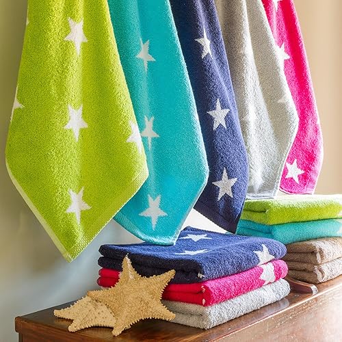 Linnea Drap de Bain 85x200 cm 100% Coton 480 g/m2 Stars Rose - Nail Gallerys