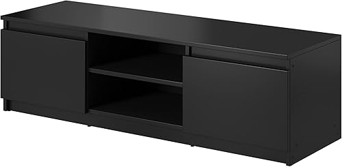 Muebles Slavic Meuble TV 120 cm, Meuble de Salon RTV Avec 2 Étagères, Moderne - Nail Gallerys