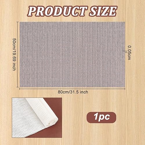 OLYCRAFT Tapis Antidérapant Blanc de 2x2m PVC sous la Moquette sous Tapis Épais de 0.5mm avec Poignées Antidérapantes pour Tapis de Surface Antidérapants pour Coussin de Tapis et Sol - Nail Gallerys