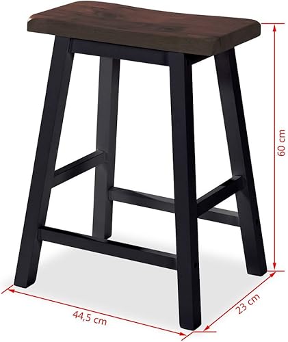 Festnight Ensemble de Bar 1 Table et 2 Tabouret MDF Noir Mange Debout - Nail Gallerys