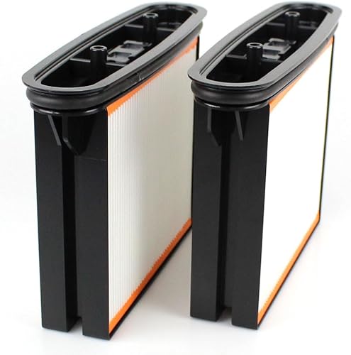 PakTrade 2X Premium Filtre Plissé pour Bosch Gas 25 - GAS25 | Gas 50 - GAS50 | Gas 50M - GAS50M | GAS25L SFC | Compatible avec Bosch 2607432014, 2607432015, 2607432016, 2607432017 - Nail Gallerys