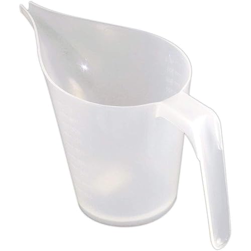 Entonnoir en Plastique de 1000 Ml, Entonnoir de Cuisine, Tasse à Mesurer Transparente, Pichet Verseur, Tasse Transparente avec Embout Long et Pointu pour Confiture, Pâte, Sirop - Nail Gallerys