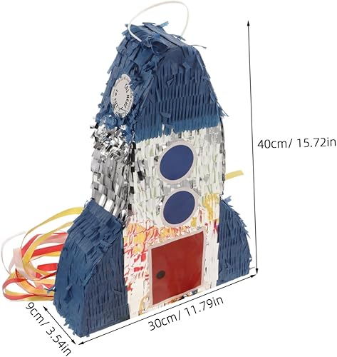 Vaguelly Piñata Fusée Pour Anniversaire Garçon Fille Décorations De Fête Thème Espace Jeux Anniversaire Interactifs Pour Garçons Et Filles Activité Amusante À Remplir De Friandises - Nail Gallerys