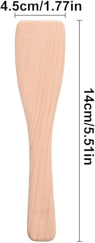 CUHZA Spatules à Raclette, Spatules Set, Nature Bois Spatules, Ecologique et Naturel Artisanat, Petite pelle en Bois, Résistants à la Chaleur Ustensiles en Bois, 4PCS - Nail Gallerys