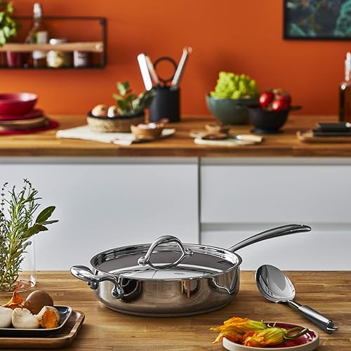 Lagostina ACCADEMIA LAGOFUSION Sauteuse + couvercle 26 cm (3,3L) Inox 18/10 Tous feux dont induction Poignée rivetée robuste Italie Garantie 25 ans 011116032026 - Nail Gallerys