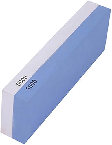 NUZAMAS Premium couteau aiguisage Stone 2 Side Grit 1000/6000 Whetstone cuisine-couteau affûteur Waterstone antidérapant base - Nail Gallerys
