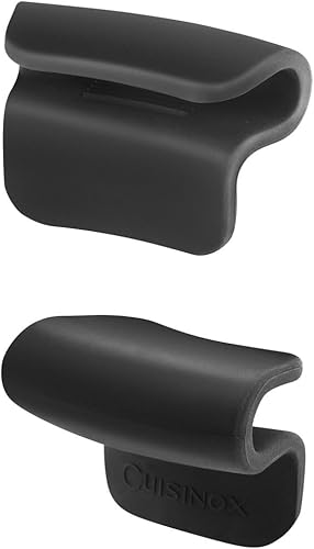 CUISINOX - Ycône - Paire de anses amovibles - Silicone - Noir - Compatible avec les corps de cuisson Ycône - Nail Gallerys