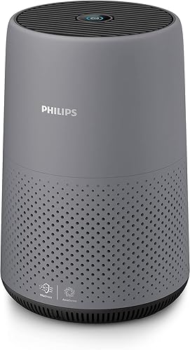 Philips Séries 800 Purificateur d'Air - Élimine Germes, Poussière, Allergènes, jusqu'à 49 m², 3 Vitesses, Mode Veille, Filtre HEPA et Charbon Actif (AC0830/10) - Nail Gallerys