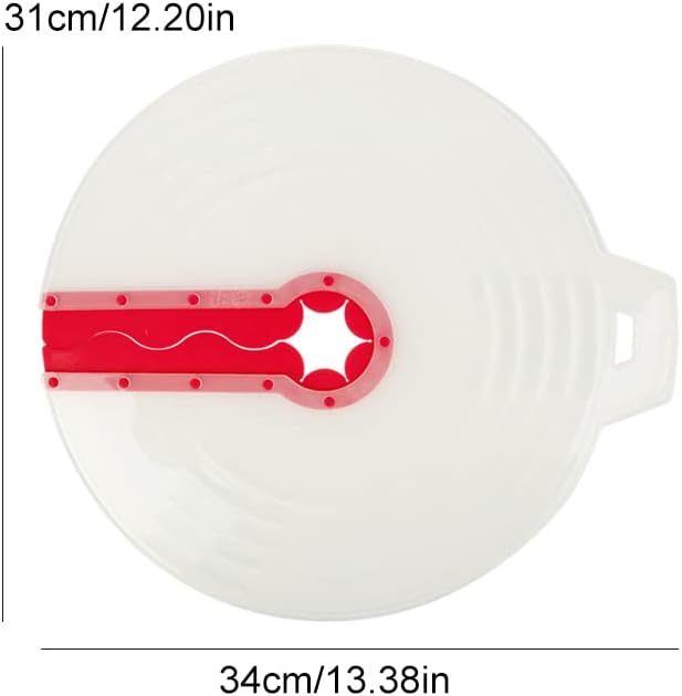 Couvercle Silicone Bol Mélangeur Anti Eclaboussure, Couvercle Protection Anti-Éclaboussures pour Bol à oeufs, Fouet, Cuisine, Outil de Cuisine, Diamètre avec Poignée 34 cm - Nail Gallerys