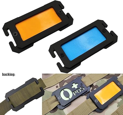 Patch de groupe sanguin A+ Lumière Nocturne Patch, Militaire Tactique Signe d'urgence Médicale Pour le Système Molle, 2 pièces (A+ POS) - Nail Gallerys