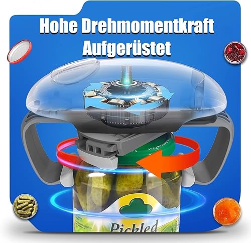 ÖRrnvte Ouvre-boîte électrique pour les mains faibles, les personnes âgées souffrant d'arthrite, ouvre-boîte automatique solide et facile à une touche, idéal pour les cuisiniers et les personnes - Nail Gallerys