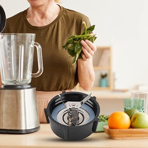 Pièces de Rechange pour Mixeur Compatibles avec les Lames de Glace Oster Blender Base en Plastique ABS Lame à Glace en Acier Inoxydable et 1 Joint Torique en Caoutchouc, Compatible avec les Accessoire - Nail Gallerys