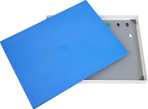 New Wave POSH Palette en Verre Trempé & Masterson Joint Hermétique 30,5 x 40,6 cm - Garde la Peinture à l'Huile Fraîche, Préserve et Facilite le Transport - Nail Gallerys